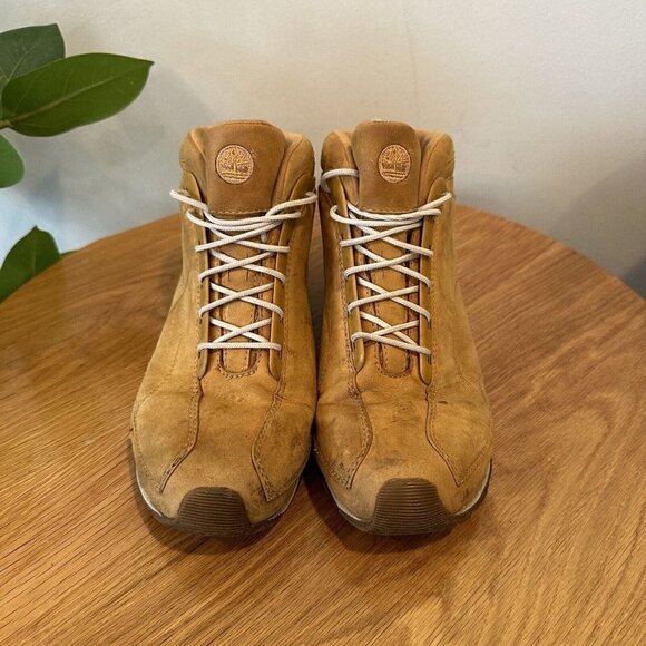 Timberland Women's Tan Leather Lace Up Outdoor Hiking Boots Size 9M - Picture 2 of 9